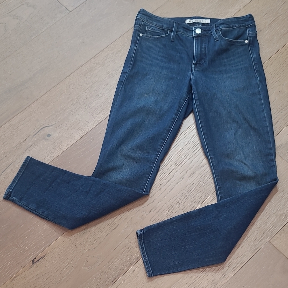 Athleta Jeans Women's sz 2 Skulptek Mid Rise Skinny Leg Denim